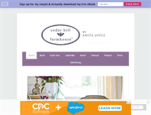 Tablet Screenshot of cedarhillfarmhouse.com